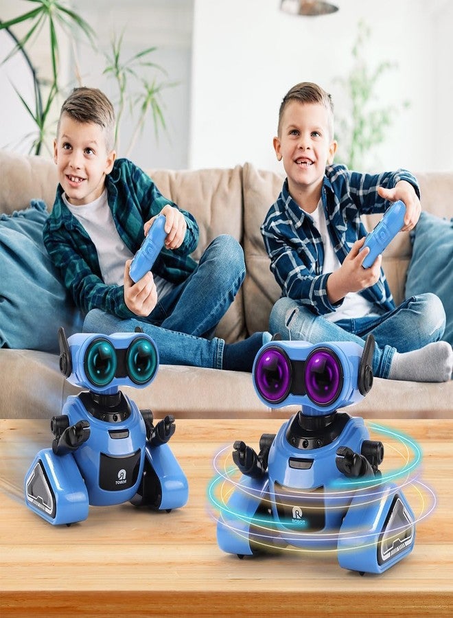 Brighterbee ألعاب روبوت برايتربي مع ملصقات ثلاثية الأبعاد للأطفال من 3 إلى 5 سنوات، ألعاب عيد الفصح للأطفال، لعبة روبوت تعمل بجهاز تحكم عن بعد مع موسيقى وعيون LED بأربعة ألوان، تغني وترقص، هدية مثالية لأعياد ميلاد الأولاد والبنات من عمر 3 إلى 7 سنوات - Image 2